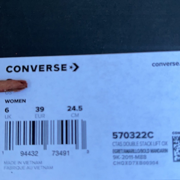 CONVERSE CTAS DOUBLE STACK LIFT OX PLATFORMS WMNS - Picture 16 of 16